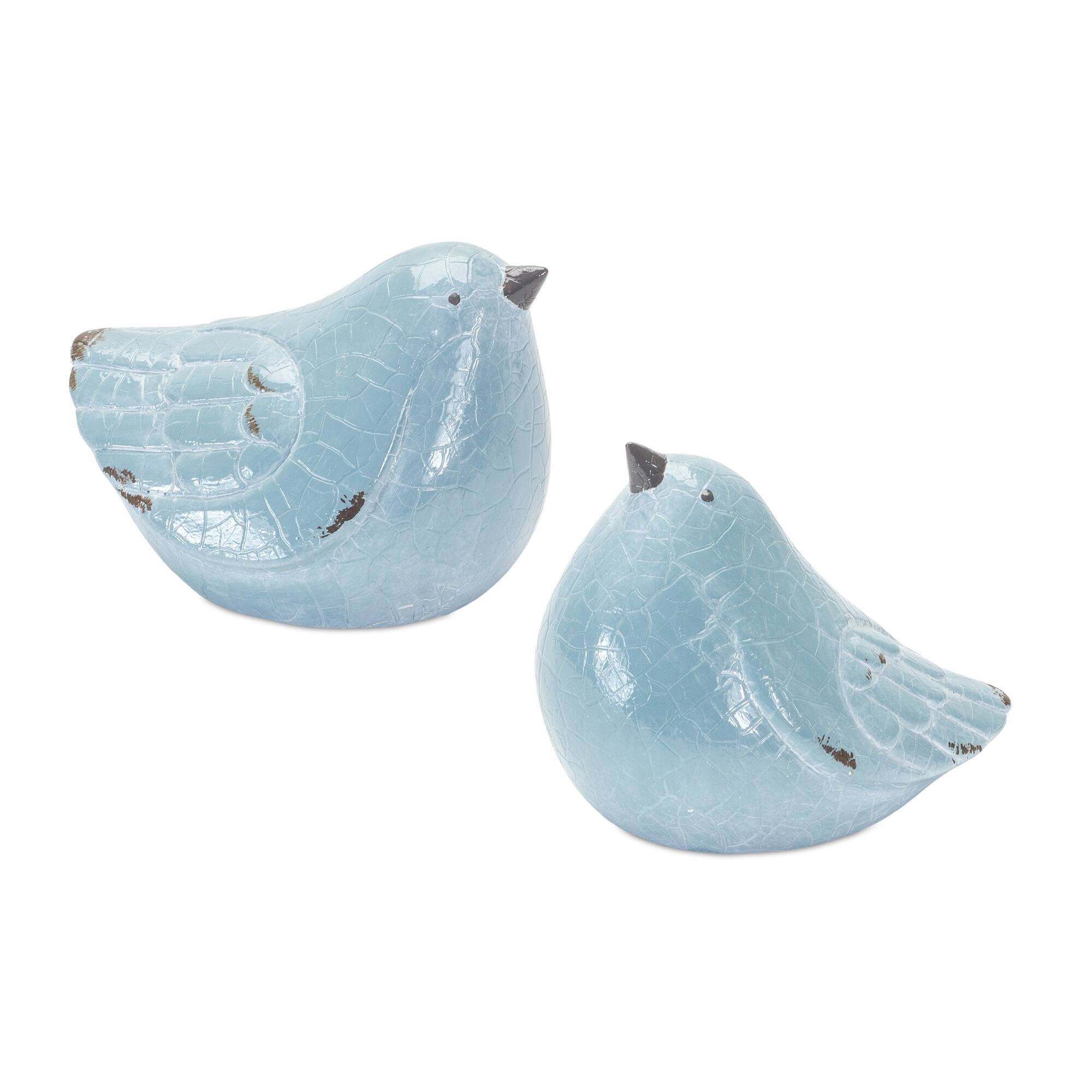 4" Terracotta Bird Figurine Set, 4ct.